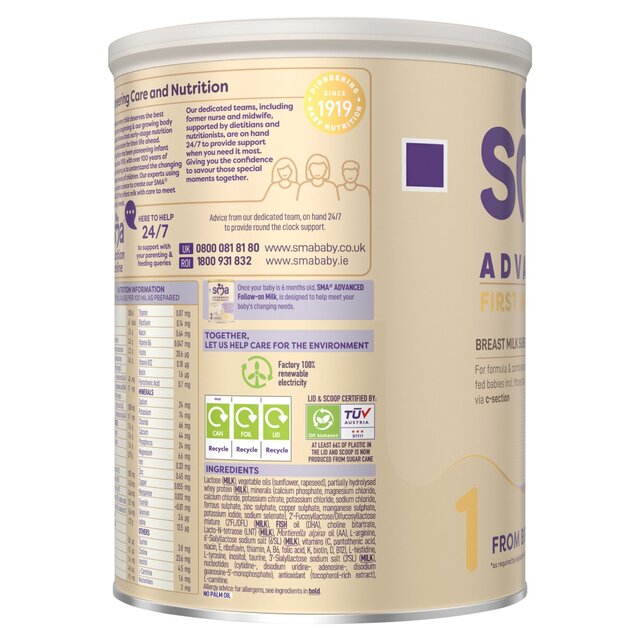 SMA Advanced First Infant Baby Milk Powder Formula From Birth 800g thumbnail 7