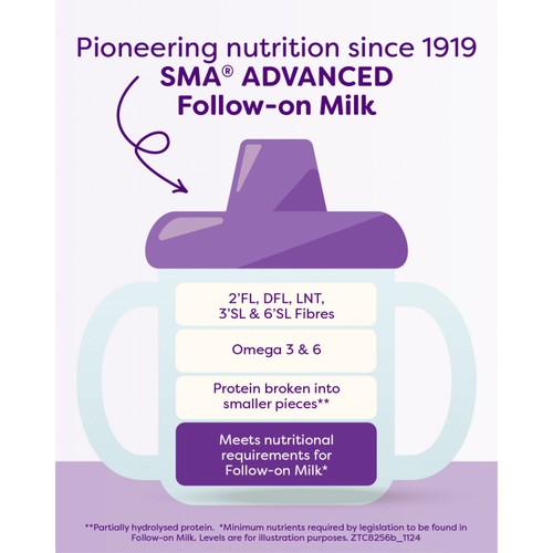 SMA Advanced Follow-on Baby Milk Powder Formula 6-12 months 800g thumbnail 4