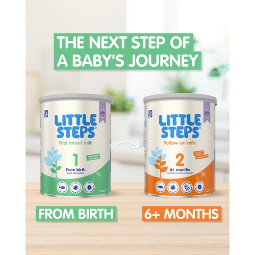 LITTLE STEPS First Infant Baby Milk Powder Formula from birth 800 g thumbnail 6