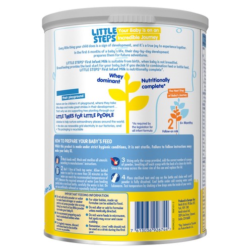 LITTLE STEPS First Infant Baby Milk Powder Formula from birth 800 g thumbnail 7