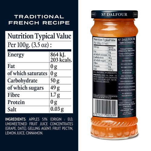St Dalfour Apple & Cinnamon Fruit Spread thumbnail 3