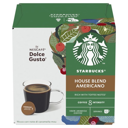 Starbucks Medium House Blend Coffee Pods Dolce Gusto  thumbnail 2