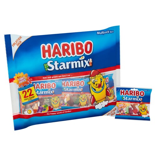 Haribo Starmix Sweets 22 Treatsize Mini Bags thumbnail 2