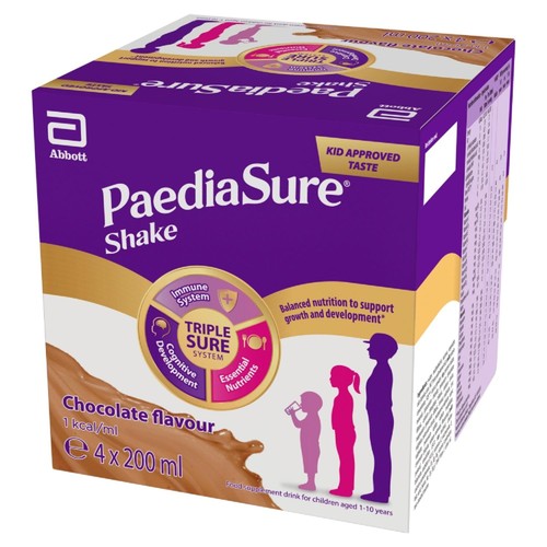 PaediaSure Shake Chocolate Nutritional Supplement Drink, 1-10 Yrs Multipack