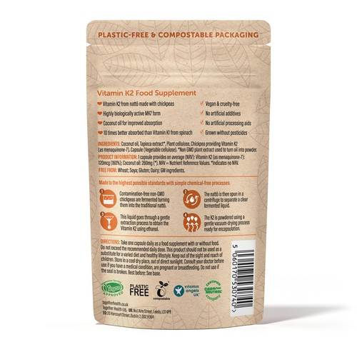 Together Health Vitamin K2, Natural Plant Source thumbnail 2