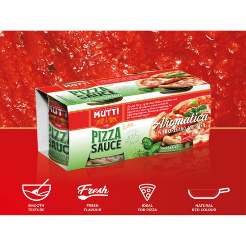 Mutti Basil & Oregano Italian Pizza Sauce No Added Sugar thumbnail 2