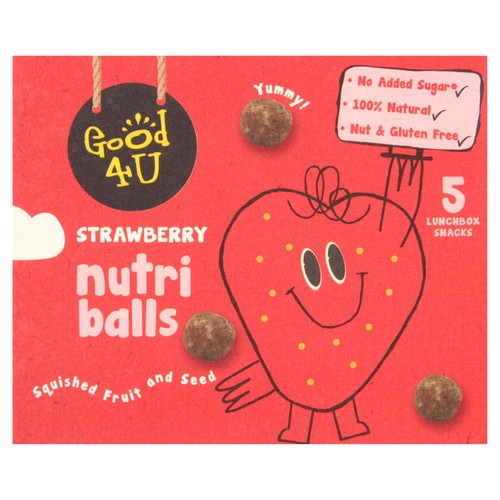 Good4u Nutri Balls Strawberry Multipack