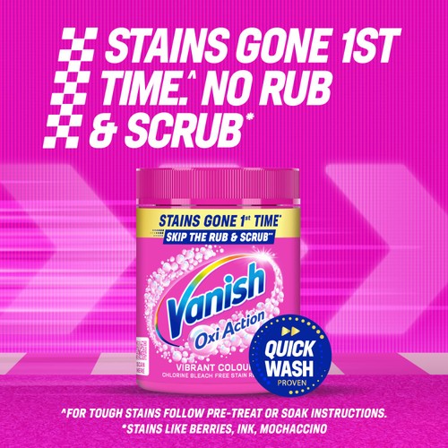 Vanish Oxi Action Fabric Stain Remover Powder Colours thumbnail 2
