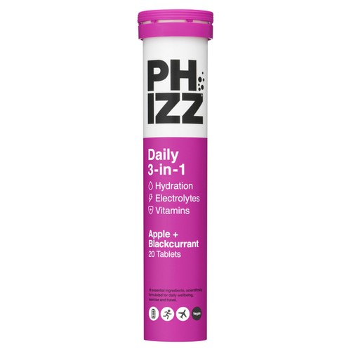 Phizz Apple+Blackcurrant 3in1 Hydration, Electrolyte & Vitamin Effervescent