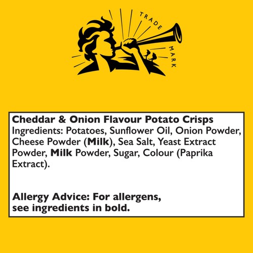 Pipers Wyke Farm Cheddar & Onion Sharing Bag Crisps thumbnail 8