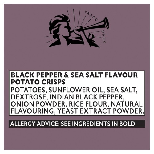 Pipers Karnataka Black Pepper & Sea Salt Sharing Bag Crisps thumbnail 4