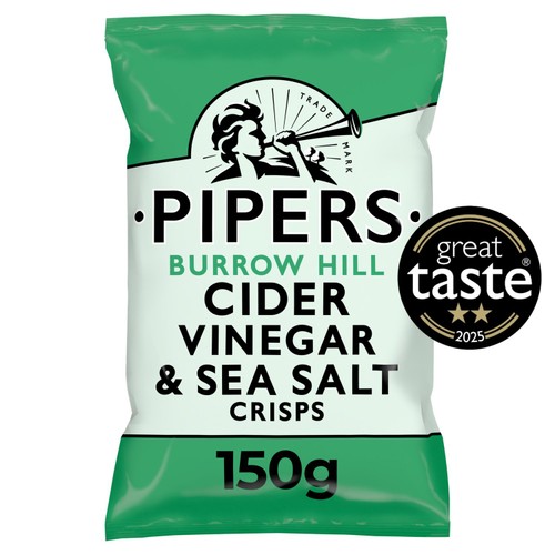 Pipers Burrow Hill Cider Vinegar & Sea Salt Sharing Bag Crisps