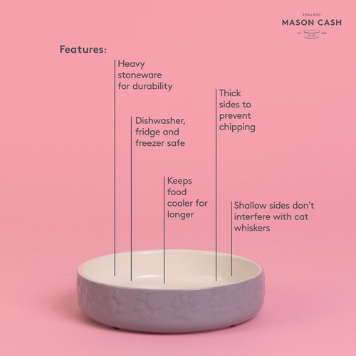 Mason Cash Colour Mix Grey Cat Saucer 13cm thumbnail 3