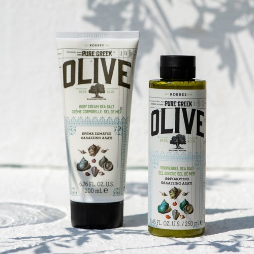 Korres Natural Pure Greek Olive & Sea Salt Shower Gel, Vegan thumbnail 5