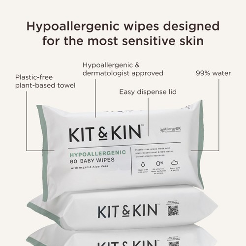 Kit & Kin Biodegradable Baby Wipes, Multipack