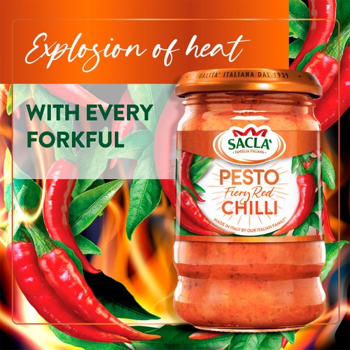 Sacla' Fiery Chilli Pesto thumbnail 2