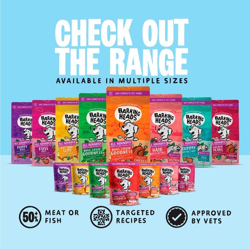 Barking Heads Adult Dog Food Wet Pouches Variety Pack thumbnail 7