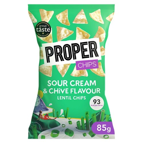 Properchips Sour Cream & Chive Lentil Chips