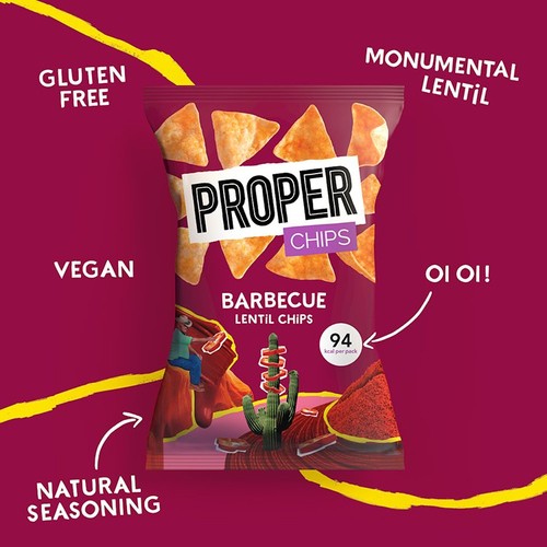 Properchips Barbecue Lentil Chips thumbnail 2
