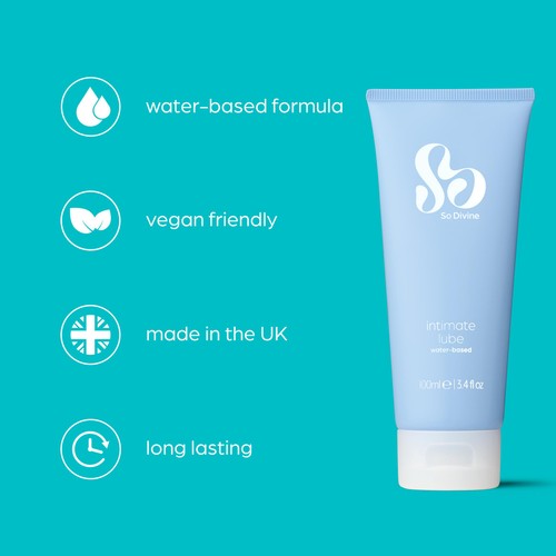 So Divine Water based Classic Lubricant Vegan Friendly thumbnail 2