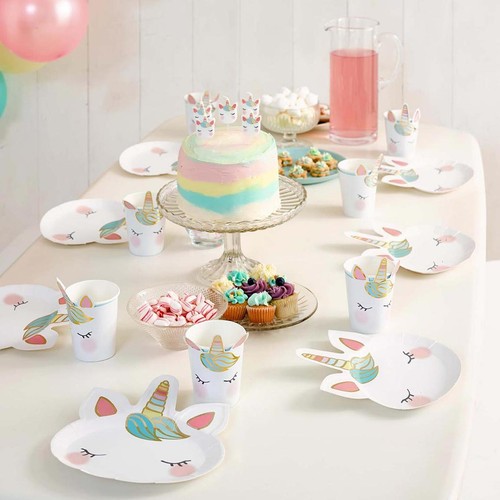 Talking Tables Unicorn Shaped Paper Plates thumbnail 3