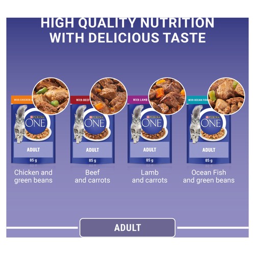 Purina One Mini Fillets Mixed Selection in Gravy Wet Cat Food  thumbnail 8