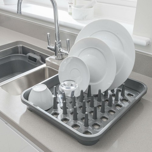 Addis 100% Recycled Draining Rack, Light Grey thumbnail 2