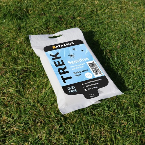 Pyramid Trek Sensitive Biodegradable Insect Repellent Wipes thumbnail 2