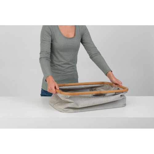 Brabantia 40 Litre Grey Foldable Laundry Basket thumbnail 3