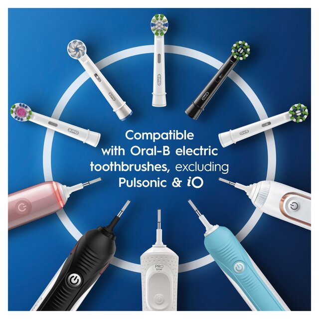 Oral B Cross Action Toothbrush Heads Refills Black thumbnail 10