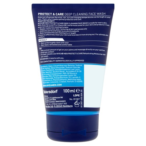 NIVEA MEN Protect & Care Deep Cleaning Face Wash  thumbnail 6
