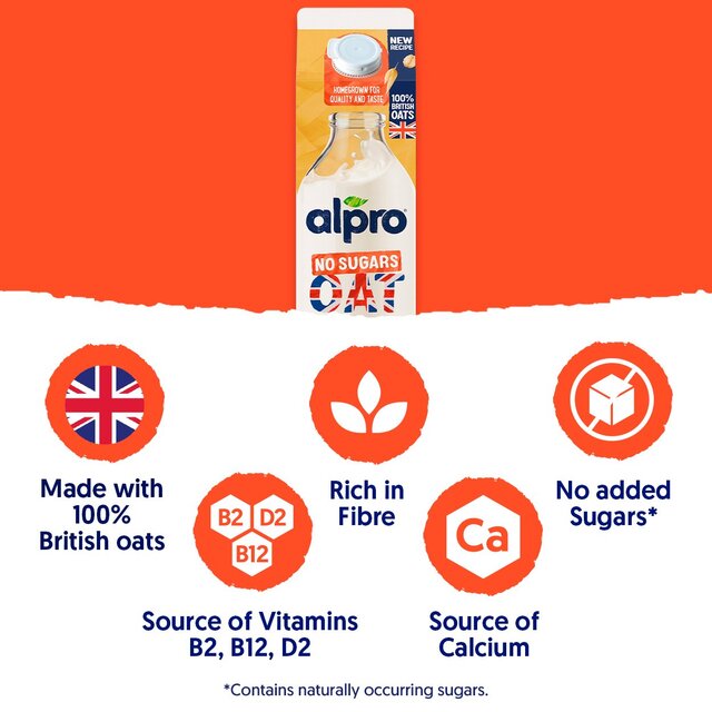 Alpro Oat No Sugar Chilled Dairy Free Drink thumbnail 5