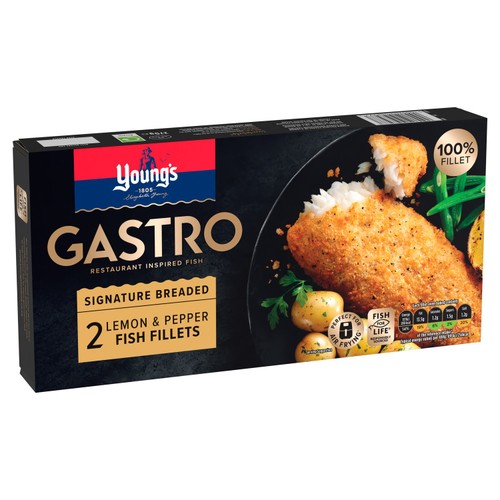 Young's Gastro Signature Breaded Lemon & Pepper Fish Fillets thumbnail 2