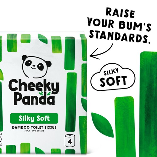 Cheeky Panda Natural Bamboo Toilet Tissue  thumbnail 2