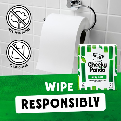 Cheeky Panda Natural Bamboo Toilet Tissue  thumbnail 3