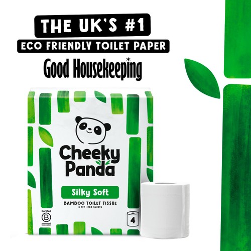 Cheeky Panda Natural Bamboo Toilet Tissue  thumbnail 4