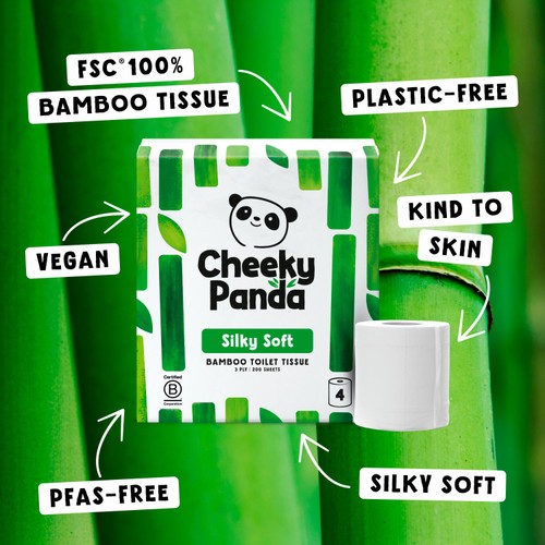Cheeky Panda Natural Bamboo Toilet Tissue  thumbnail 7