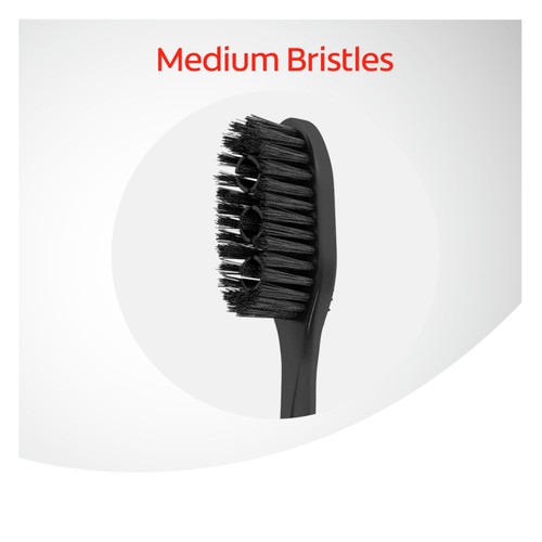 Colgate 360 Deep Clean Charcoal Medium Manual Toothbrush  thumbnail 4