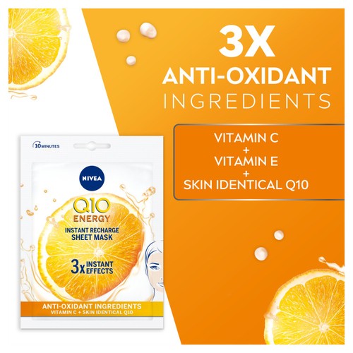 NIVEA Q10 Energy Anti-Wrinkle Face Sheet Mask thumbnail 2