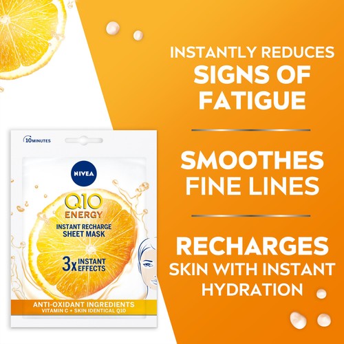 NIVEA Q10 Energy Anti-Wrinkle Face Sheet Mask thumbnail 3