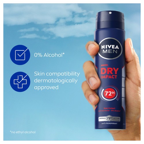 NIVEA MEN Dry Impact Anti-Perspirant Deodorant Spray thumbnail 4