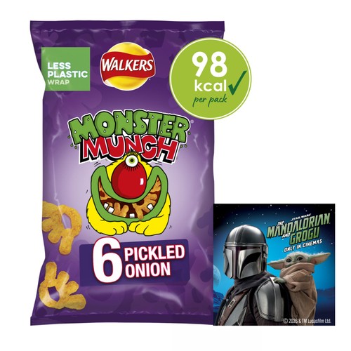 Walkers Monster Munch Pickled Onion Multipack Snacks