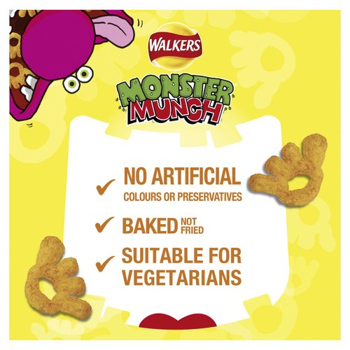 Walkers Monster Munch Roast Beef Multipack Snacks Crisps 6x20g thumbnail 5