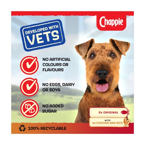 Chappie Adult Wet Dog Food Tins Favourites in Loaf thumbnail 2