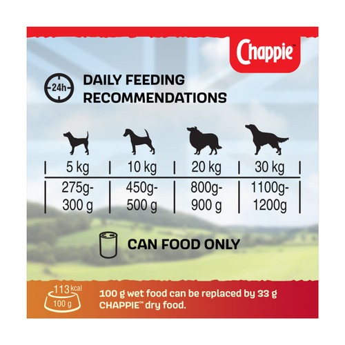 Chappie Adult Wet Dog Food Tins Favourites in Loaf thumbnail 3