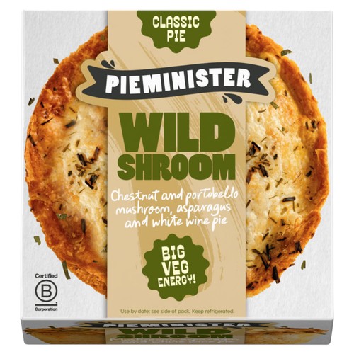 Pieminister Wild Shroom Pie with Mushroom, Asparagus & Cream thumbnail 2