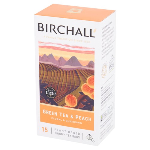 Birchall Green Tea & Peach Tea Bags thumbnail 5