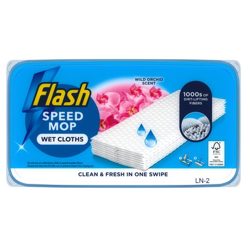 Flash Speed Mop Wet Cloth Multi-Surface Refills Wild Orchid thumbnail 2