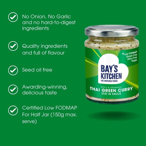 Bay's Kitchen Thai Green Curry Low Fodmap Stir-in Sauce thumbnail 4
