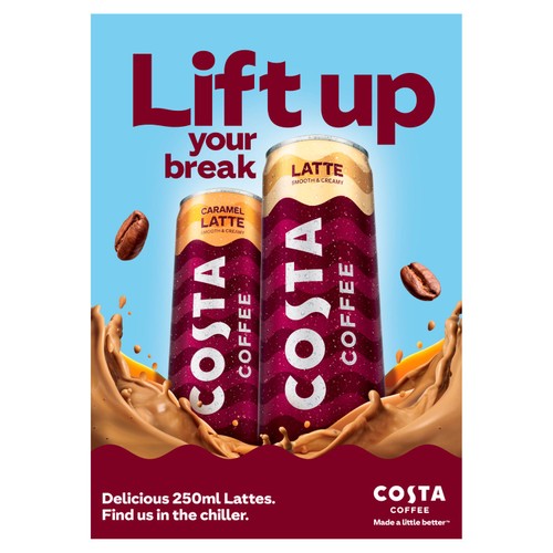 Costa Coffee Caramel Latte Iced Coffee thumbnail 2